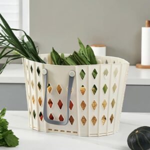 Collapsible Laundry Basket (50 x 30 x 31 cm, Grey)