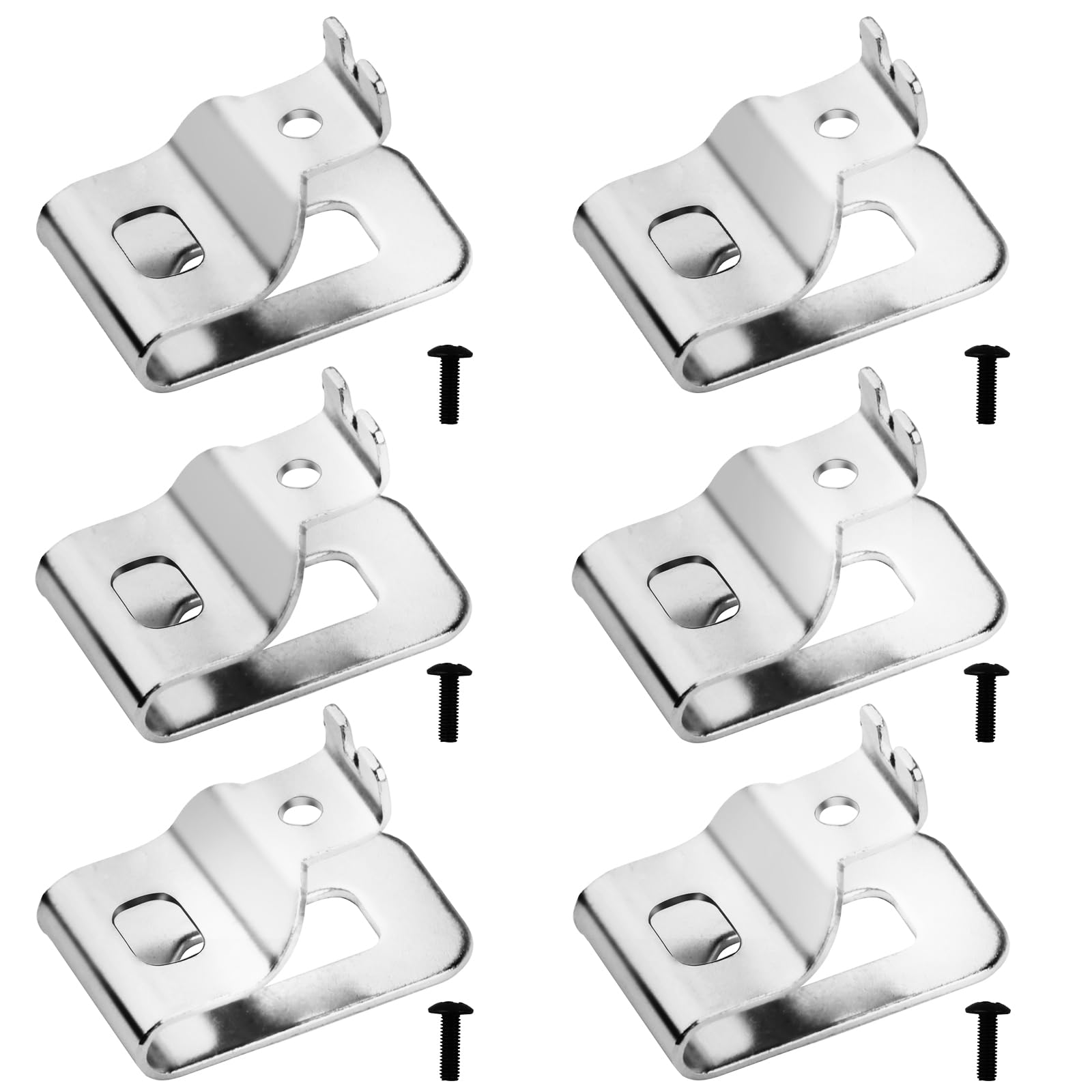 Belt Clips for Dewalt 20V Tool, Dewalt clip 6pcs Replacement Belt Hook Clip for Dewalt 20V Max Tools, 304 Stainless Steel Drill Belt Clips for Dewalt Power Tools