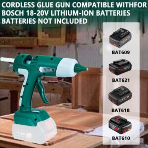 Cordless Hot Melt Glue Gun for Bosch 18-20V Li-ion Battery Repair DIY Tool Set With 10 Glue Sticks Power Tool Glue Gun(not include battery)