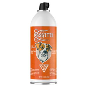 psssttt!! max size! spray for dogs 12 fl oz (340g) - effective behavior training for dogs, dog corrector fight deterrent - safe & humane, air spray for dogs, air horn for dogs training