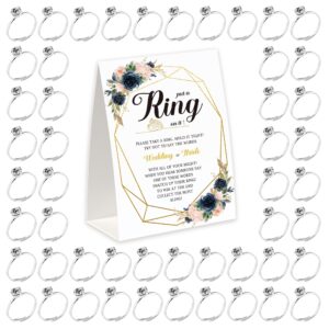 put the ring in it's bridal shower game with rings, bridal shower game don't say bridal game rules and 50 metal rings, bridal shower to guests wedding shower game-jzds003