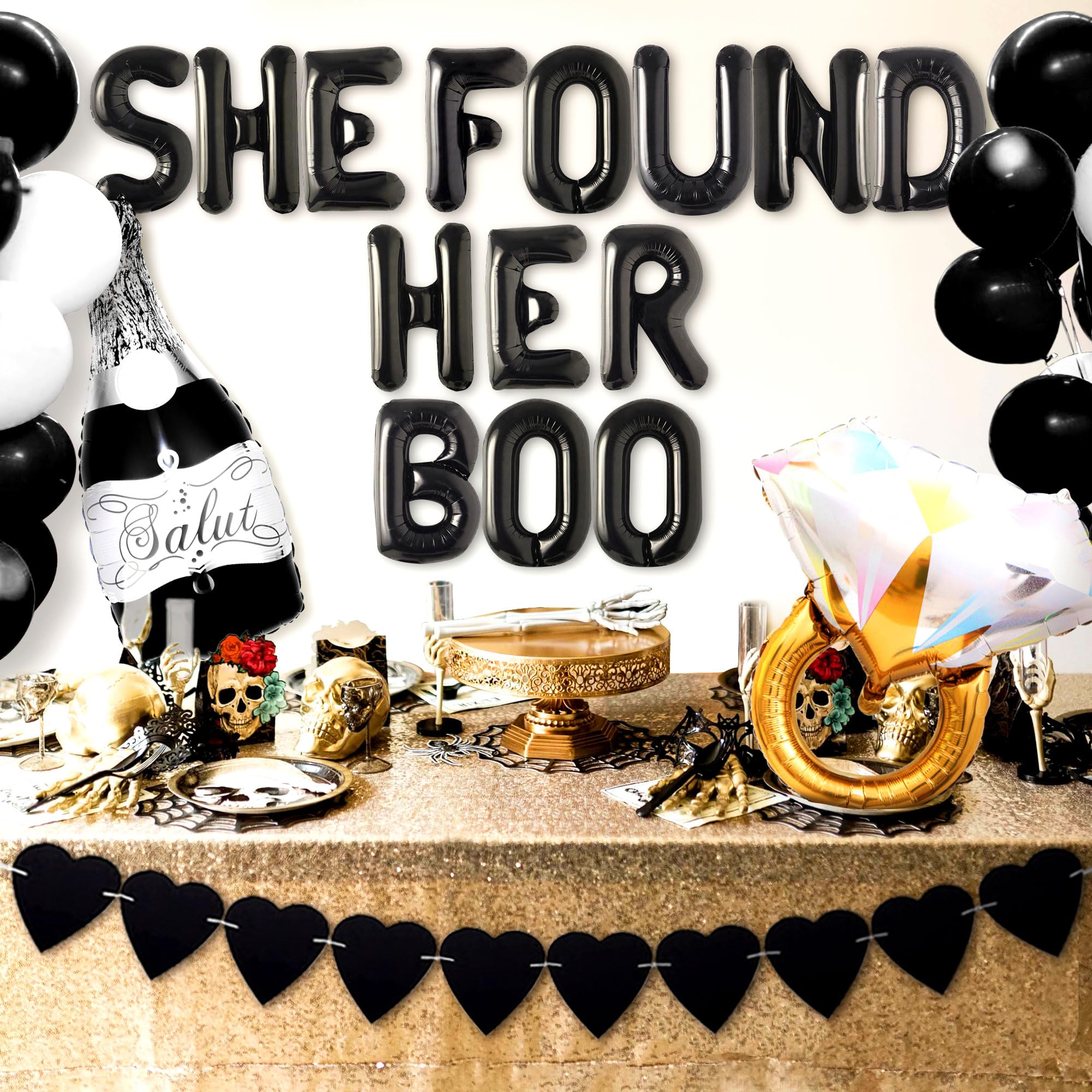 LaVenty She Found Her Boo Bridal Shower Decoration She Found Her Boo Bachelorette Decoration Halloween Bachelorette Bridal Shower Decoration