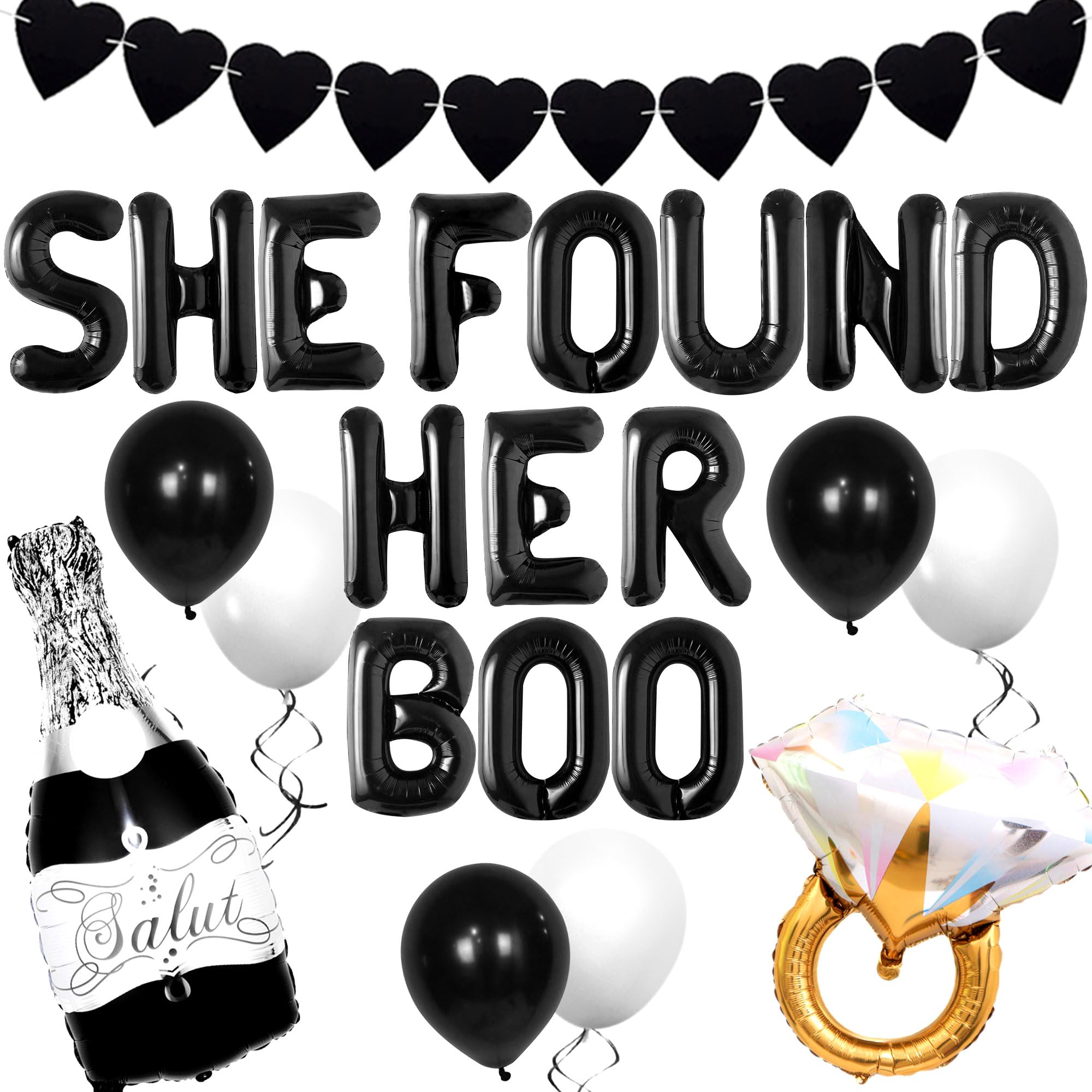 LaVenty She Found Her Boo Bridal Shower Decoration She Found Her Boo Bachelorette Decoration Halloween Bachelorette Bridal Shower Decoration