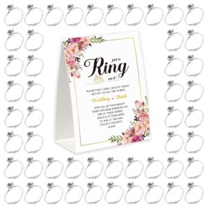 put the ring in it's bridal shower game with rings, bridal shower game don't say bride game rules and 50 metal rings, bridal shower to guests wedding shower game-jzds005