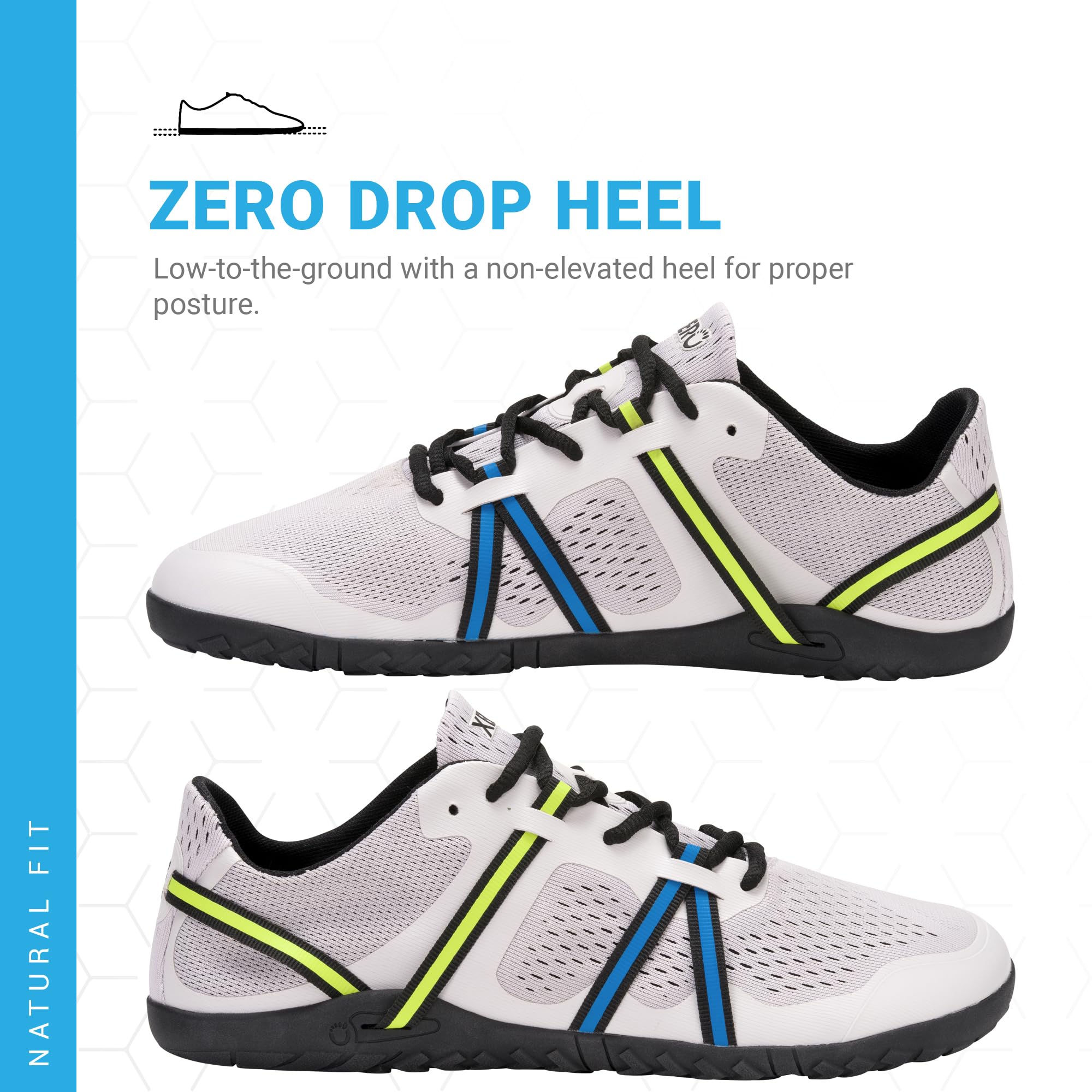 Xero Shoes Barefoot Shoes for Men | Speed Force Men’s Barefoot Running Shoes | Zero Drop, Wide Toe Box, Ultra Lightweight, Minimalist | Nimbus Cloud, Size 6.5