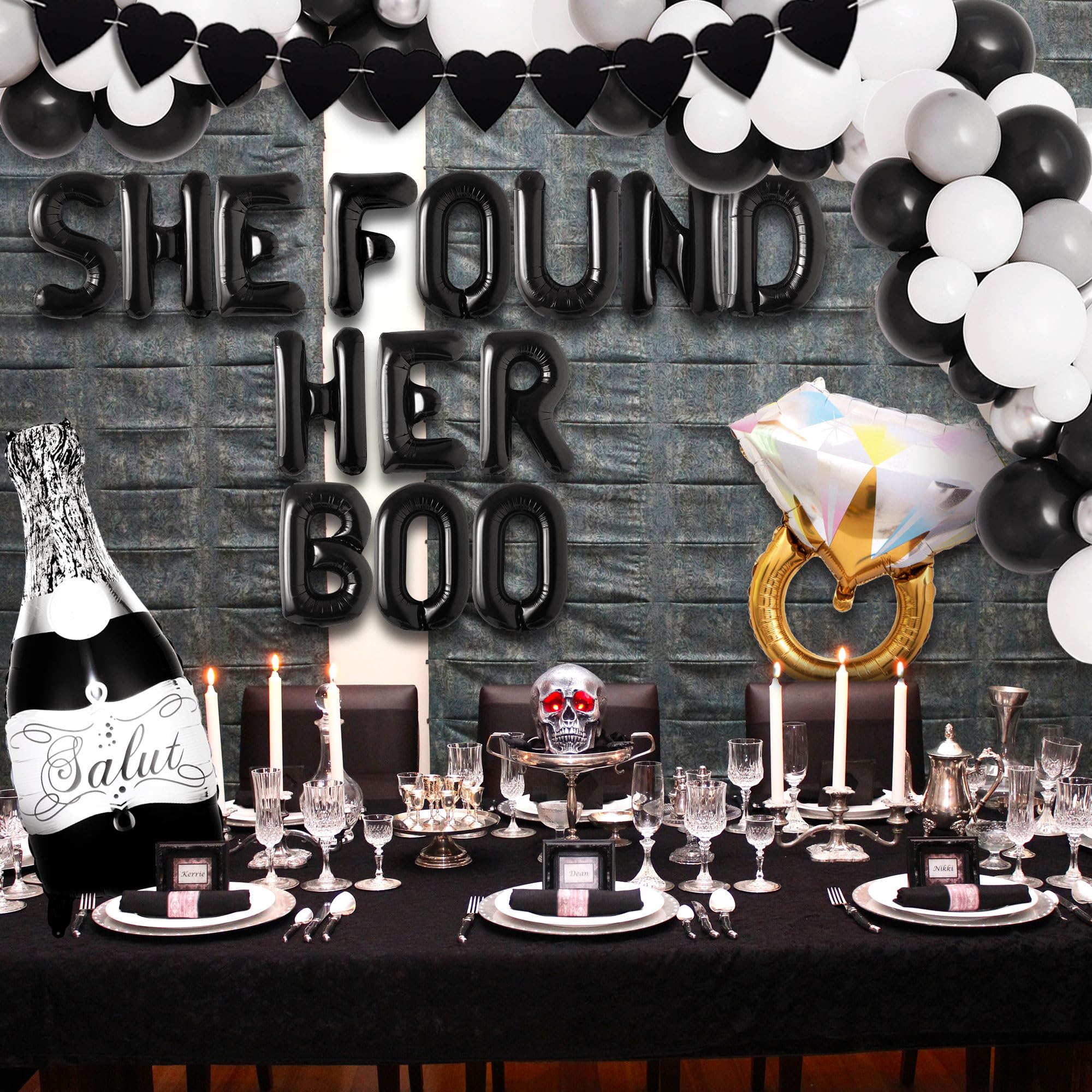 LaVenty She Found Her Boo Bridal Shower Decoration She Found Her Boo Bachelorette Decoration Halloween Bachelorette Bridal Shower Decoration