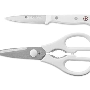 WÜSTHOF Gourmet White 2-Piece Paring and Shear Set