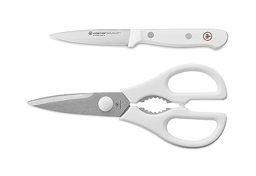 WÜSTHOF Gourmet White 2-Piece Paring and Shear Set