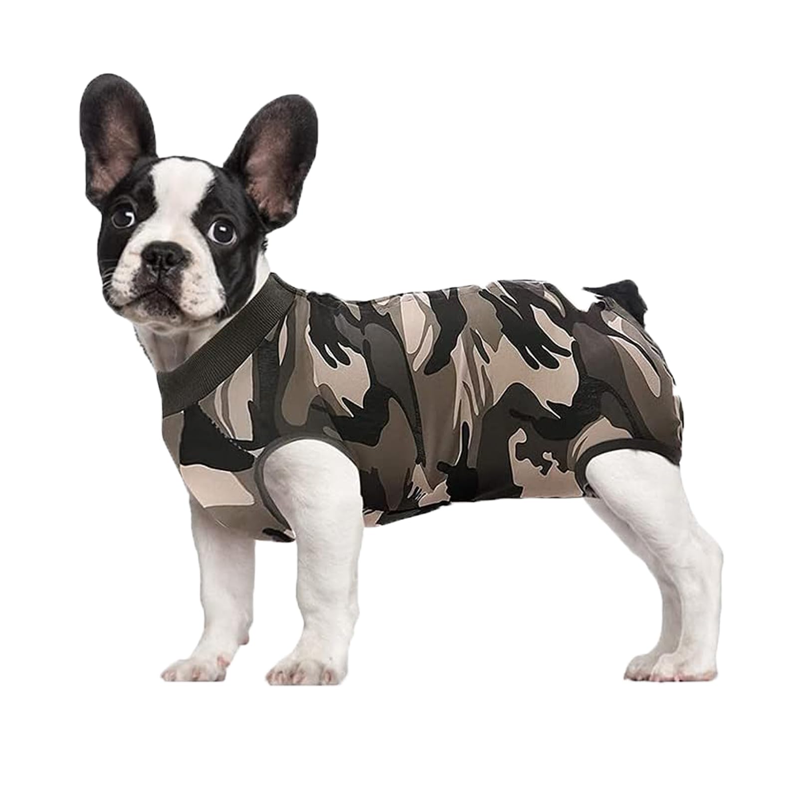 HCHYEY Dog Recovery Suit, Humanized Dog Surgery Recovery Suit for Female Male Dogs, Dog Onesie for Post Surgery - Anti Licking E-Collar Cone Alternative Bodysuit for Surgical Wound (Camouflage, L)