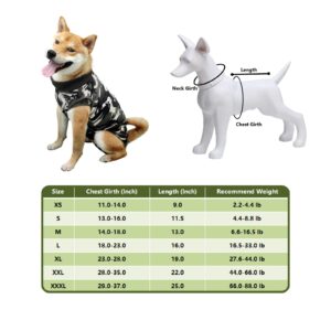 HCHYEY Dog Recovery Suit, Humanized Dog Surgery Recovery Suit for Female Male Dogs, Dog Onesie for Post Surgery - Anti Licking E-Collar Cone Alternative Bodysuit for Surgical Wound (Camouflage, L)