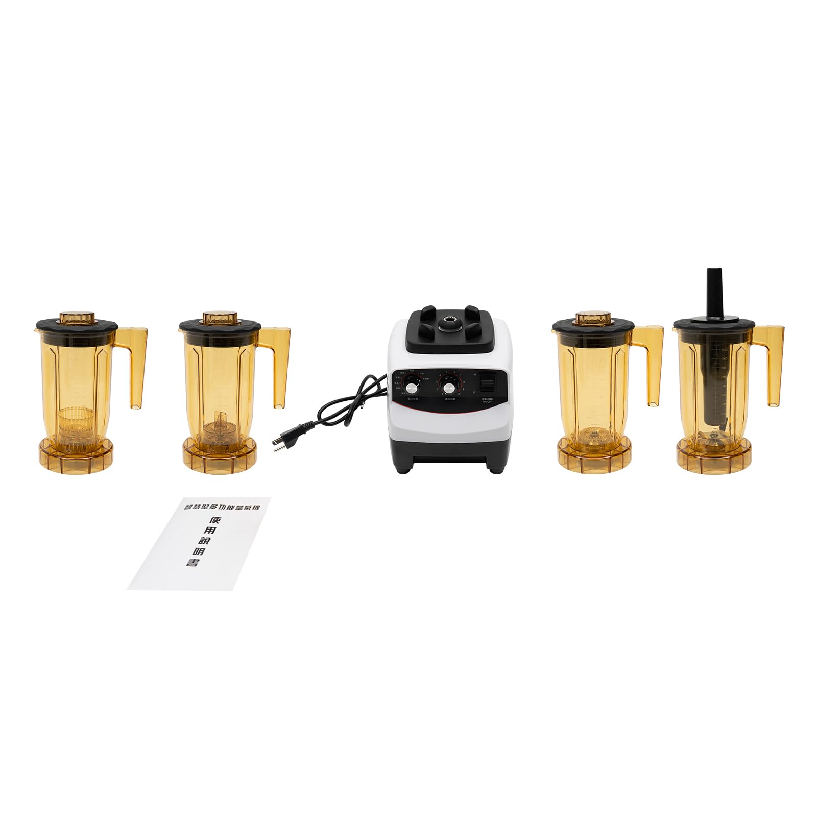 4 in 1 Tea Brewing Machine, Bubble Tea Machine, Milkshake Blender, Smoothie Maker Machine, Multifunction Food Blender Brew Cream Milk Shaker