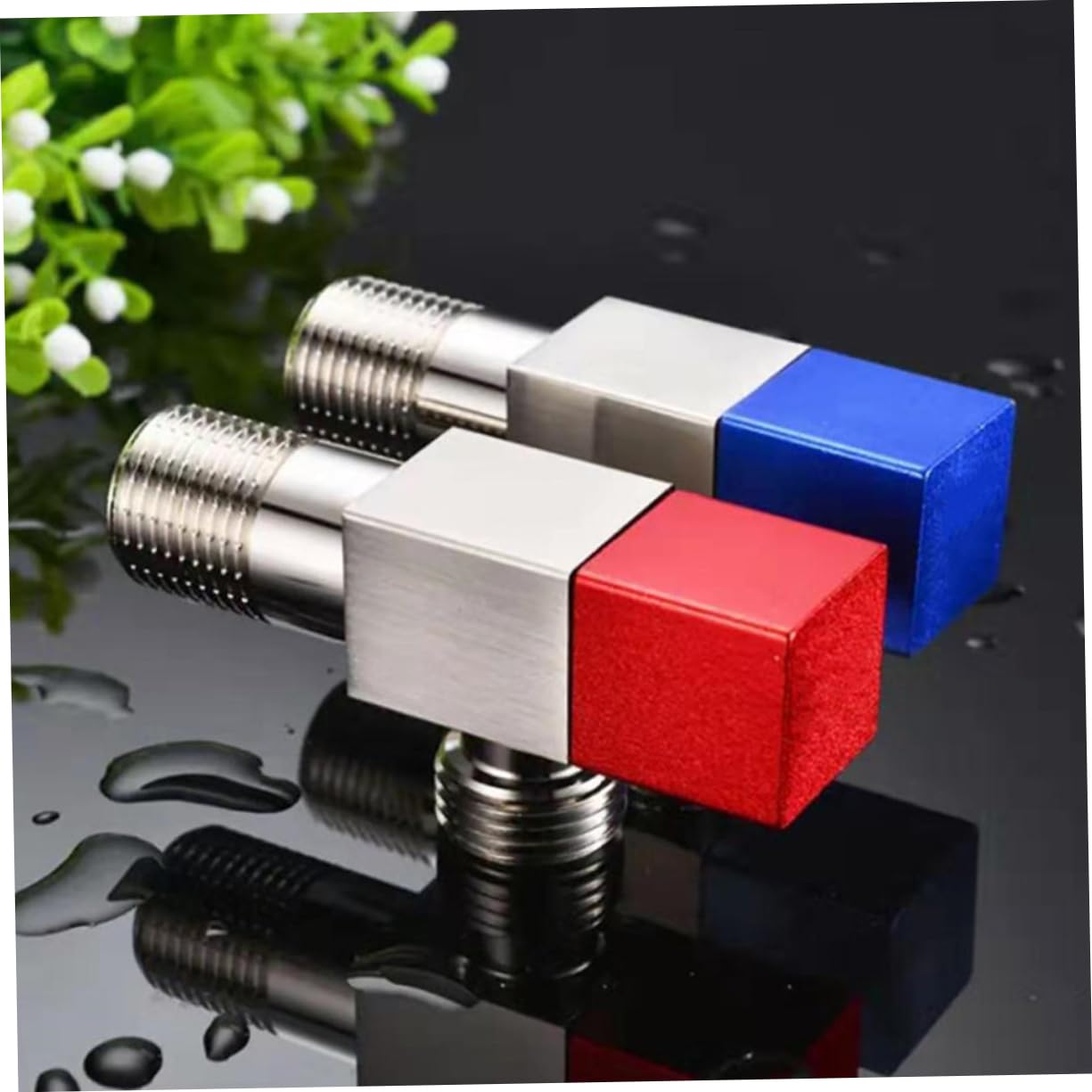 Bathroom Accessory Toilet Part Angle Stop Tool Angle Valve for Bathroom Angle Stop Valve Angle Valve for Bidet Angle Valve for Shower Toilet Supply Toilet Accessory Bathroom Supply