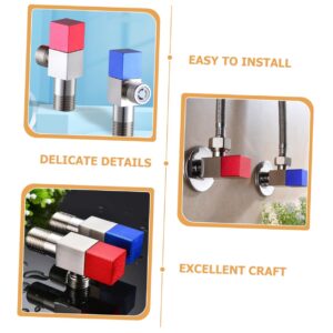 Bathroom Accessory Toilet Part Angle Stop Tool Angle Valve for Bathroom Angle Stop Valve Angle Valve for Bidet Angle Valve for Shower Toilet Supply Toilet Accessory Bathroom Supply