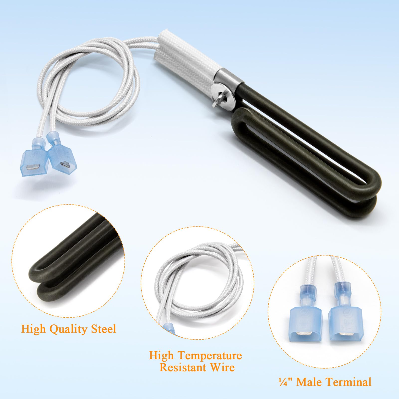 Criditpid SRV7000-462 Loop Igniter for Quadra-Fire Classic Bay 1200, Santa Fe, Mt. Vernon Pellet Stove, 18" Igniter for Heatilator Eco Choice CAB50, PS35, PS50 Pellet Stove.