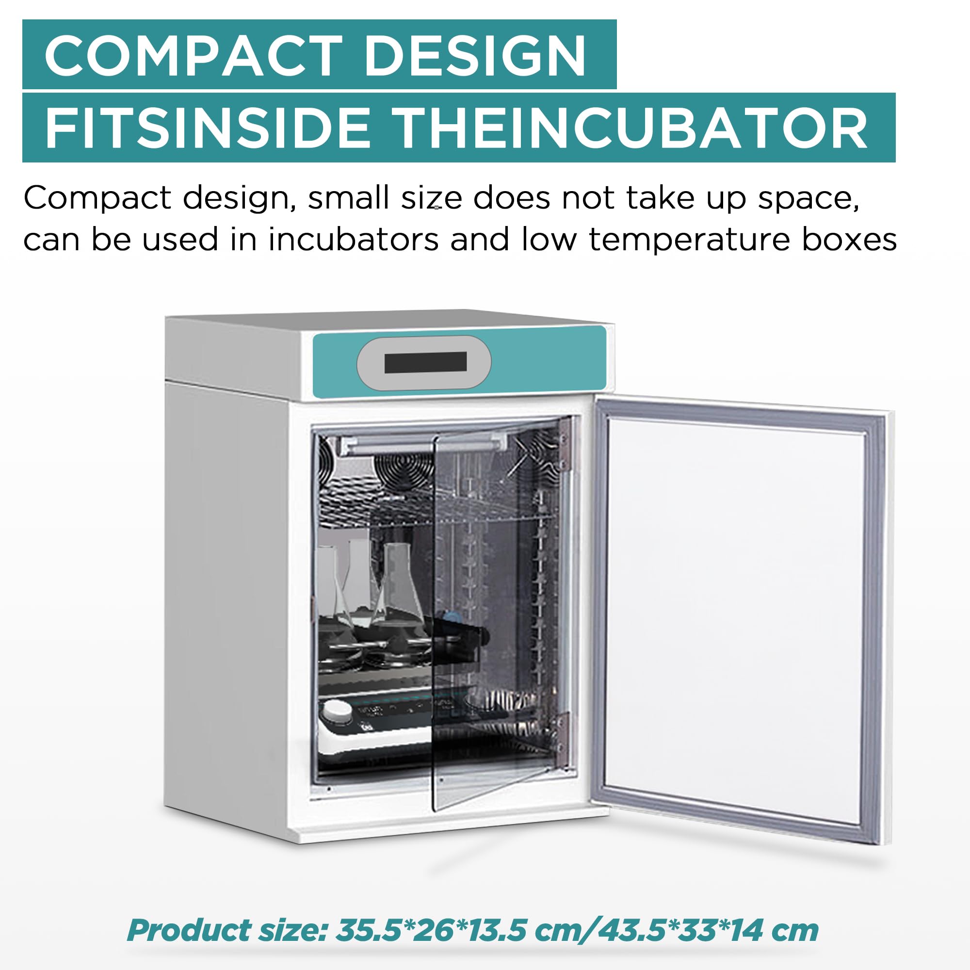 Lab Digital Orbital Shaker Mixer | 9.85"x9.85" Plate Size Adjustable Speed 40-200RPM Capacity 2KGS | Timed and Continuous Modes Rotator Shaker for Laboratory