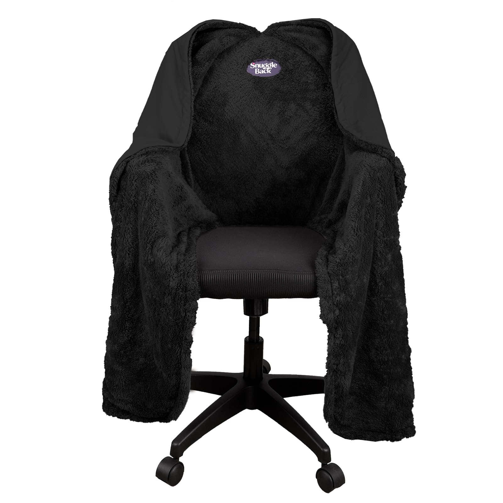 The Original Office Chair Blanket by SnuggleBack; Cozy Comfy Office Desk Chair Wrap Attaches for Convenient Heat and Hands-Free. Stay Warm In The Winter or Summer. Sherpa Fur Lining