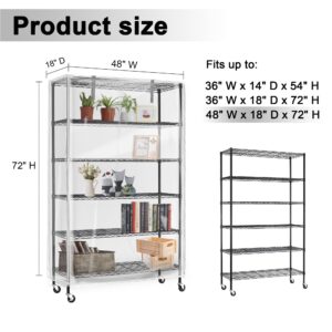 IndigoTempest9 Clear Vinyl Waterproof Shelf Cover for Wire Shelving - 48" W x 18" D x 72" H - with Zipper Closure - Protects from Dust and Debris - Only Cover