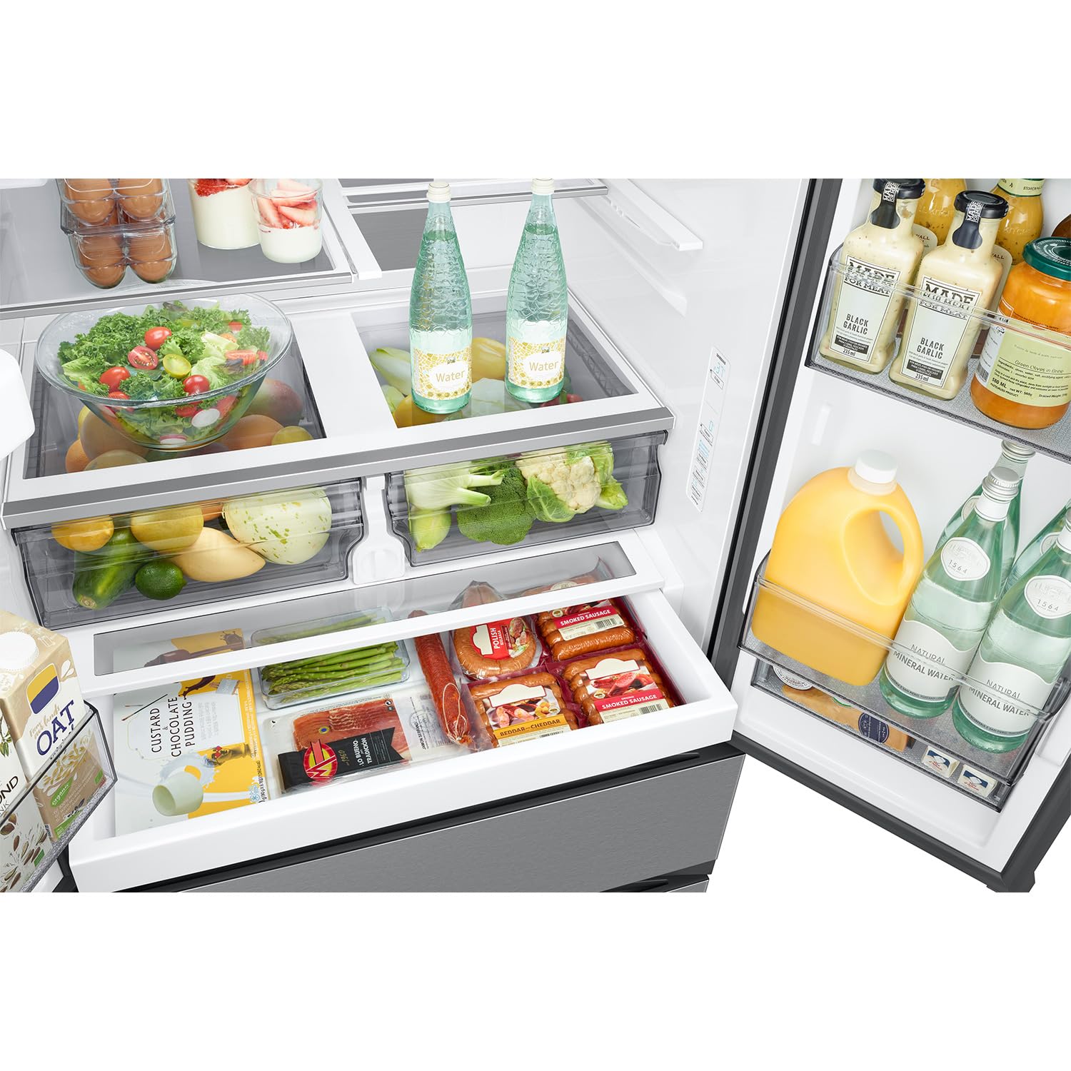 Samsung RF31CG7400SRAA 30 cu. ft. Mega Capacity 4 French Door Four Types of Ice Refrigerator, Stainless Steel