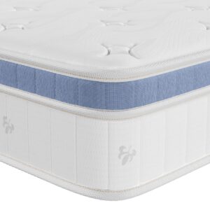 Yaak King Size Mattress 10 Inch, Hybrid King Mattress in a Box, Individual Pocket Spring King Bed Mattress with Breathable Memory Foam, Pressure Relief, Medium Firm Mattress King Size 80"x76"x10"