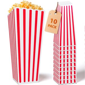 reusable plastic popcorn containers: popcorn buckets reusable plastic movie night popcorn boxes popcorn bowls popcorn cups popcorn holders for party popcorn small plastic boxes buskets reusable cups