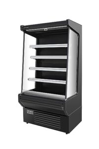 fricool 52" vertical open air cooler display case refrigerator new