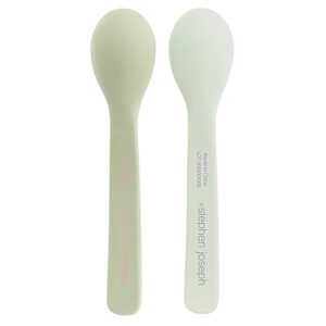 Stephen Joseph Silicone Baby Spoons, One size, Farm