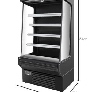 FRICOOL 52" Vertical Open Air Cooler Display Case Refrigerator NEW