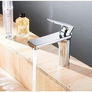 Faucet Kitchen Tap Kitchen Faucet New Bathroom Sink Faucet Chrome Single Handle Basin Faucet Mixer Hot & Cold Water Bath Accessories