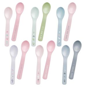 Stephen Joseph Silicone Baby Spoons, One size, Farm