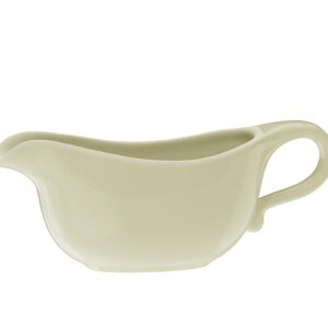 RONDURE Large White Gravy Boat - 19 oz Capacity, Microwave and Dishwasher Compatible