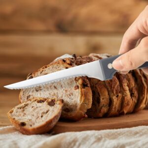 Multi-Function Carving Knife & Meat Fork plus Serrated Edge Bread Slicing Knife Set,Delux Chefs Carving Knives for Thanksgiving Turkey