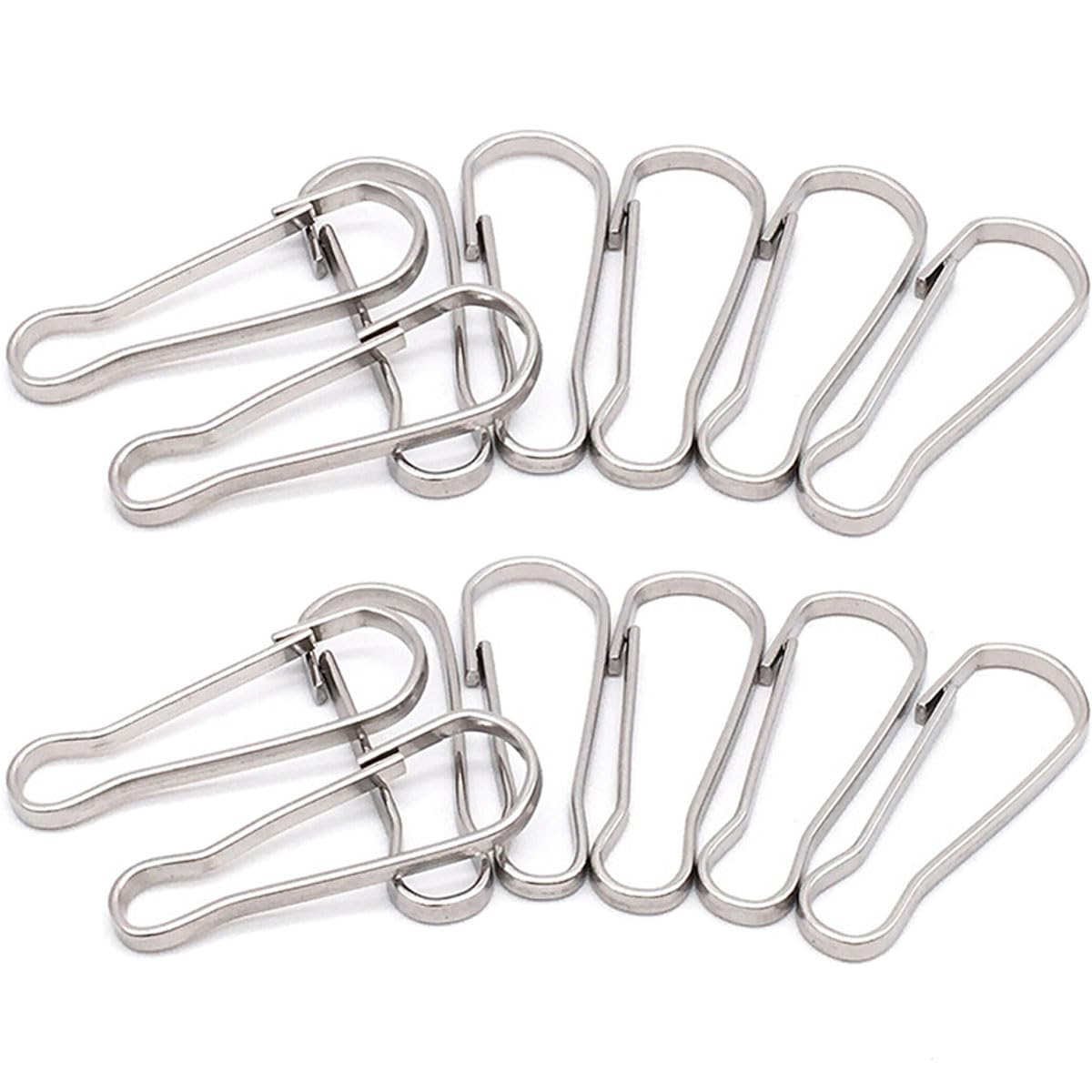 20-Pack Lanyard Clip Hooks,304 Stainless Steel Spring Hook,Flag Pole Snap Hook,Holiday Decoration Hanging Holder for Home Work Shop School (29mm/1.14in)