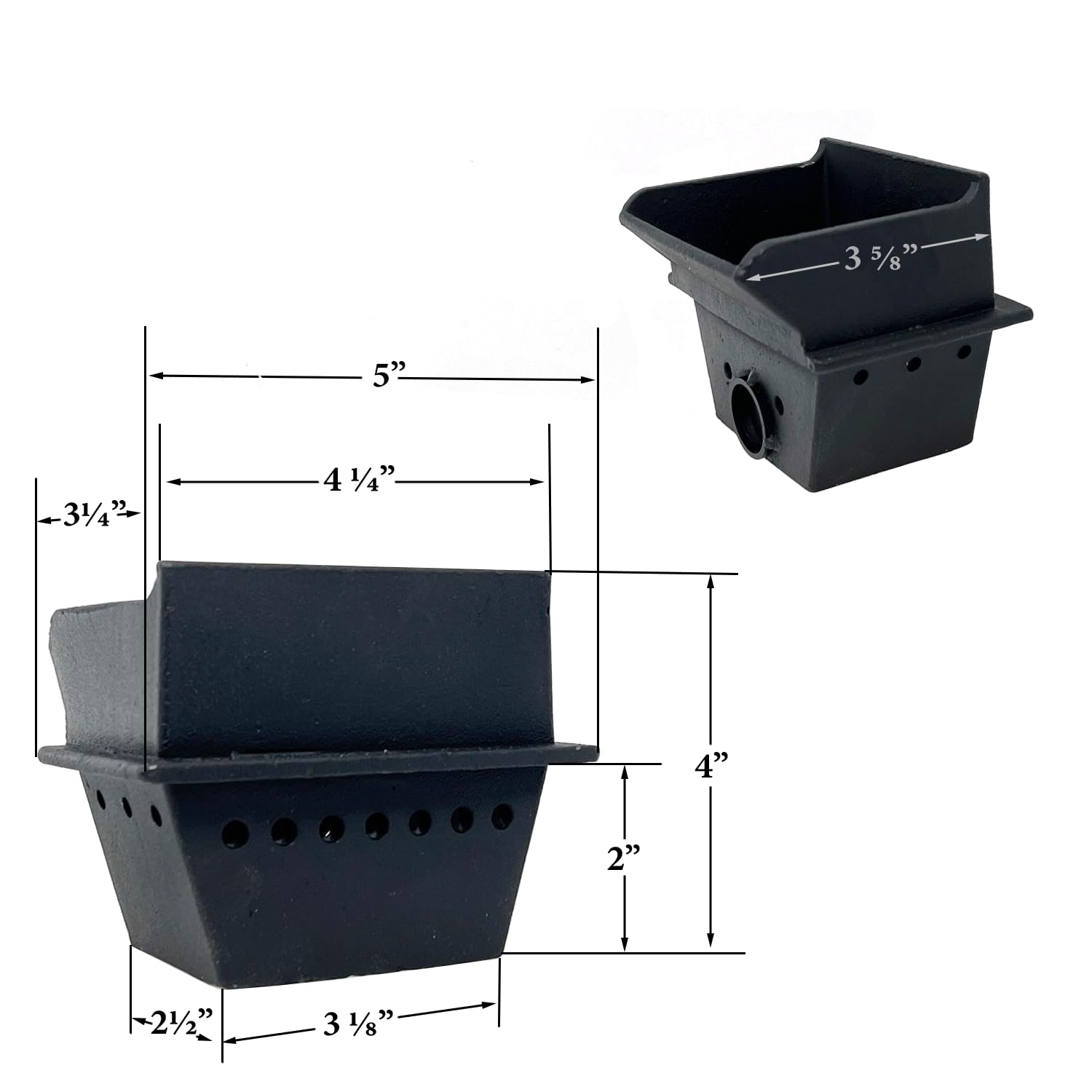 Stove Parts For Less, Compatible ComfortBilt Pellet Stove Cast Iron Burn Pot (HP50 & HP50GC): BURN-POT-HP50