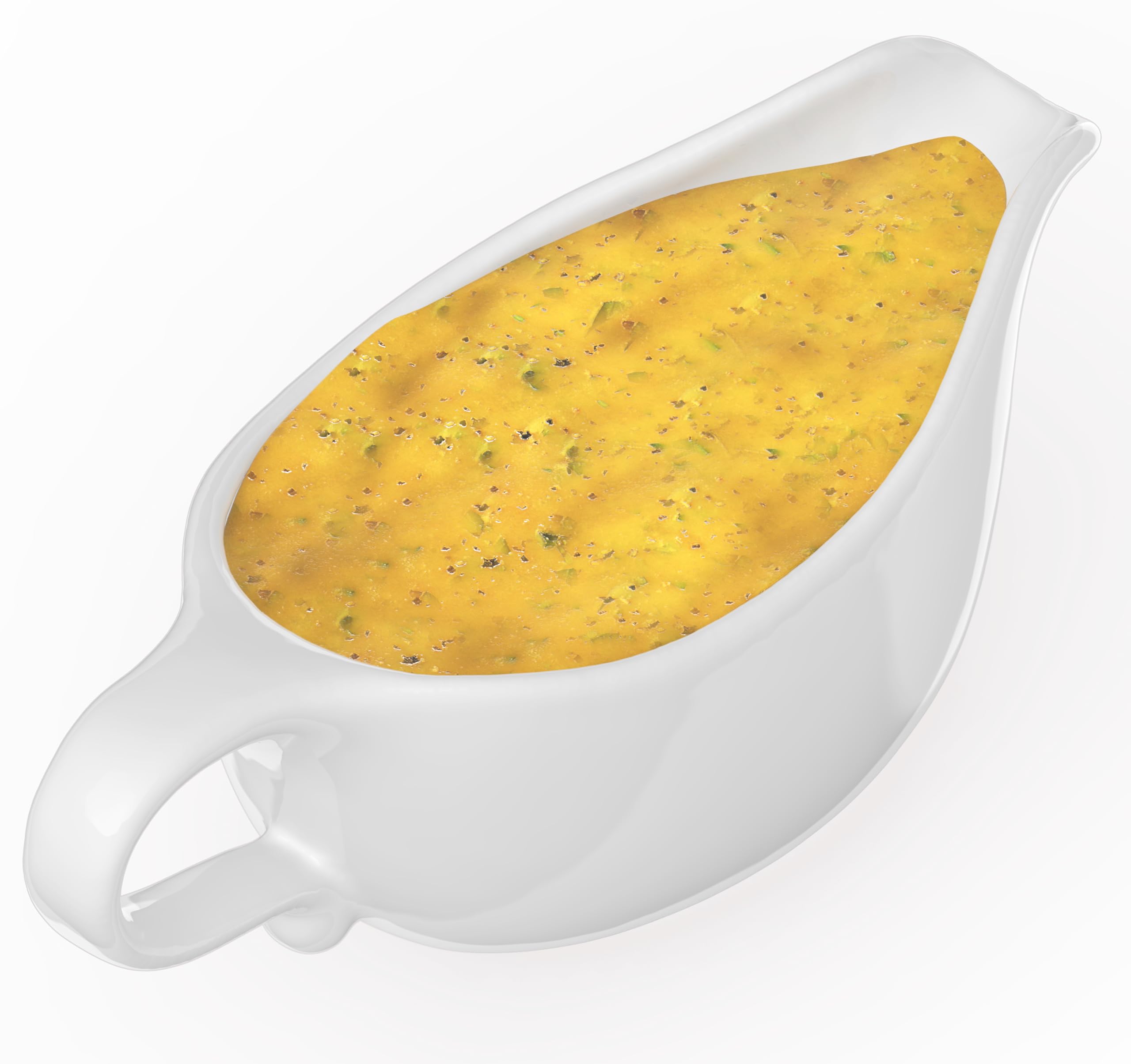 RONDURE Large White Gravy Boat - 19 oz Capacity, Microwave and Dishwasher Compatible