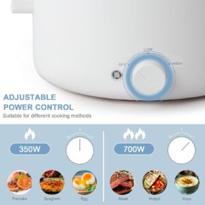 Olayks 2L Electric Pot & 1.2L Mini Rice Cooker, Multi-function Electric Cooker, Rapid Heating and Overheating Protection