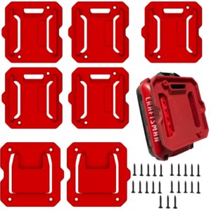 szwjt-lv 5 pack battery holder for craftsman 20v battery mounts dock holder (w/10 screws, no battery) and 2 pack tools drill mount holder fit for v20 craftsman 20v li-ion drill((no tool)