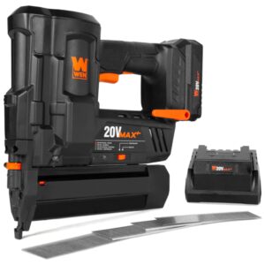 WEN 20V Max Cordless 18-Gauge Brad Nailer with 2.0Ah Battery and Charger (20512)