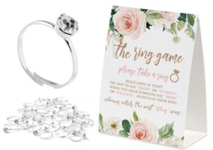 don't say bridal games, put a ring on it bridal shower games,50 metal rings, bridal shower decorations, bachelorette party games, wedding shower supplies-dsb01