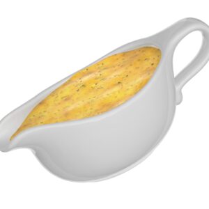 RONDURE Large White Gravy Boat - 19 oz Capacity, Microwave and Dishwasher Compatible