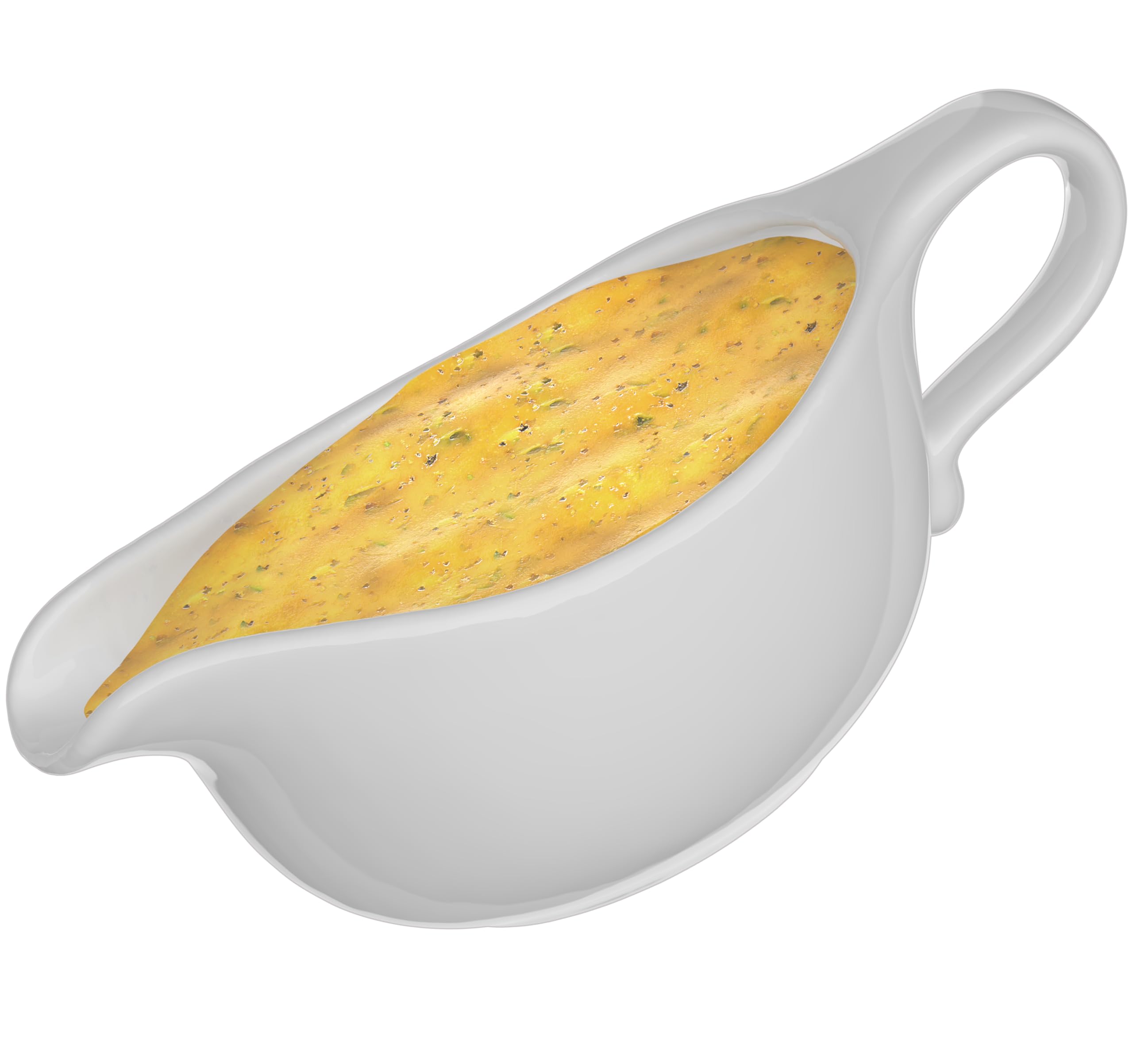 RONDURE Large White Gravy Boat - 19 oz Capacity, Microwave and Dishwasher Compatible