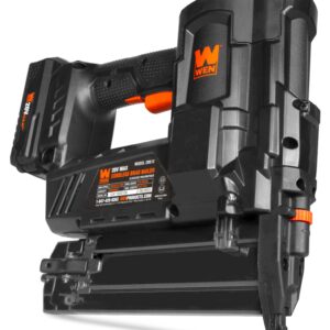 WEN 20V Max Cordless 18-Gauge Brad Nailer with 2.0Ah Battery and Charger (20512)