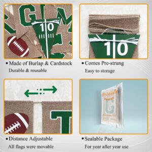 Uniwish Game Time Burlap Banner Football Party Decorations Sports Football Theme Baby Shower Birthday Party Favors Indoor Outdoor Home Decor