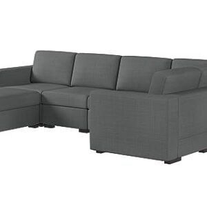 Sectional Couches for Living Room: Modular L Shaped Couch with Ottoman - Grey U Shape Sofa Furniture Set 6 Piece Modern Upholstered Oversized Daybed Sleeper Sofas