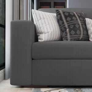 Sectional Couches for Living Room: Modular L Shaped Couch with Ottoman - Grey U Shape Sofa Furniture Set 6 Piece Modern Upholstered Oversized Daybed Sleeper Sofas