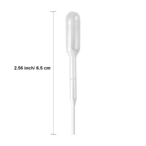 Senkary 0.2ml Disposable Pipettes Dropper Plastic Transfer Pipettes Eye Dropper Tool for Essential Oils, Science and Lab (200PCS)