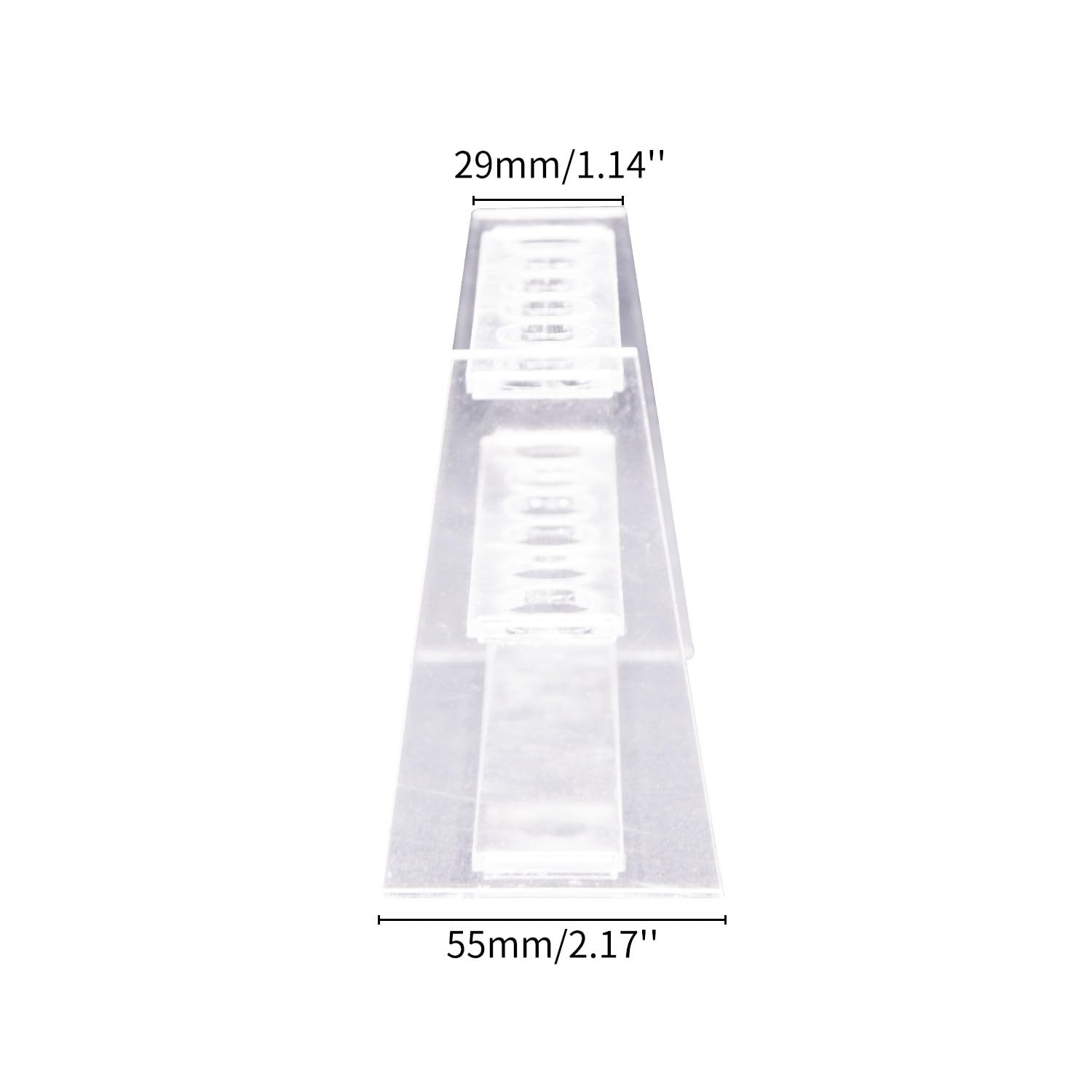 Begino Acrylic Test Tube Rack 6 Wells Clear Holder for 10ml Centrifuge Tubes