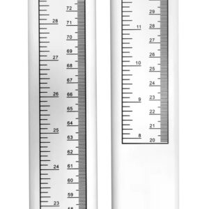 Aluminum Alloy Height Measurement,Adult Child Height Measure,Portable Height Measuring Rod 8-82 inch/20-210 cm/Unit with cm & inch,for Home,Office,Gym,Medical Examination,Medical