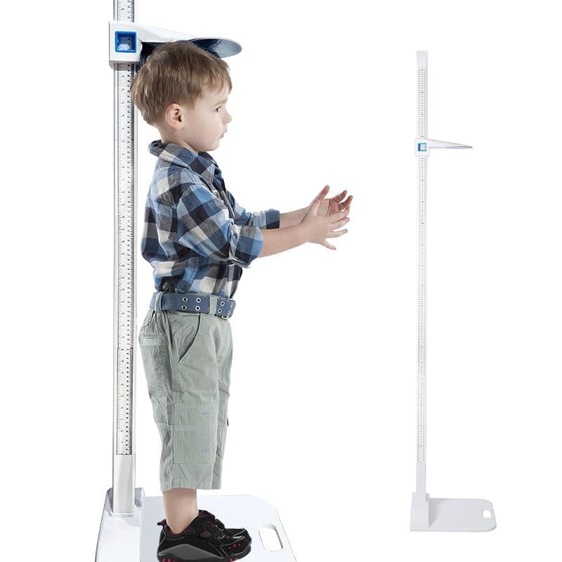 Aluminum Alloy Height Measurement,Adult Child Height Measure,Portable Height Measuring Rod 8-82 inch/20-210 cm/Unit with cm & inch,for Home,Office,Gym,Medical Examination,Medical