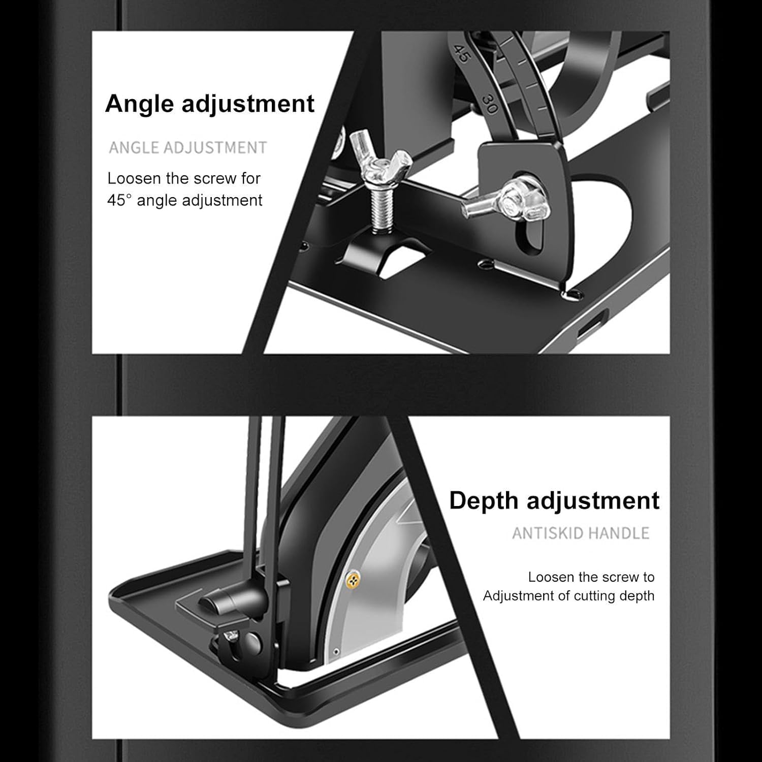 Angle Grinder Stand, Adjustable Hand Angle Grinder Converter to Cutter Bracket, Professional Cutting Machine Woodworking Table Tool for 100-125 Angle Grinder