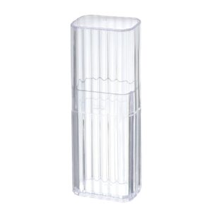 Qtip Holder Travel Case, Clear Acrylic Cotton Swab Storage Box, Durable Cotton Swab Holders, Elegant Design Qtip Holder, Compact Design Qtip Container, Ideal Cotton Swab Holder Flossers Floss Picks